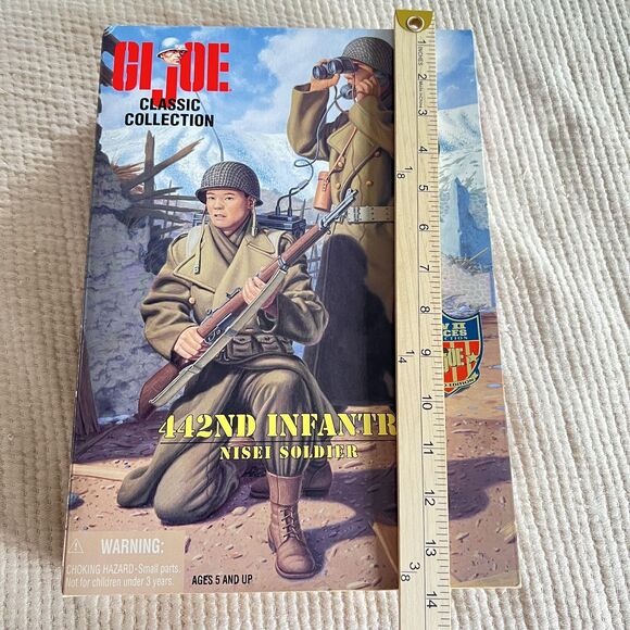 Vintage GI Joe 442nd Infantry Nisei Soldier Figure WWII Classic Collection 1990s - Picture 12 of 16